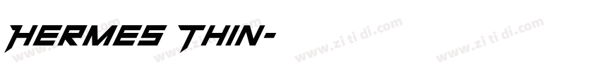 Hermes Thin字体转换